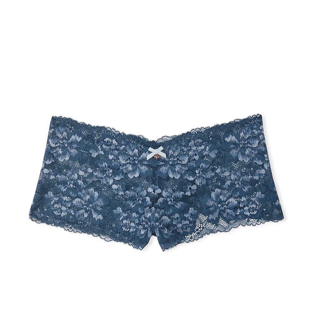 Victoria's Secret Body By Victoria Lace Boyshort Panty Sea Ombre XS NEW